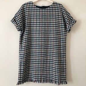 Zara Trafaluc Houndstooth Shift Dress
